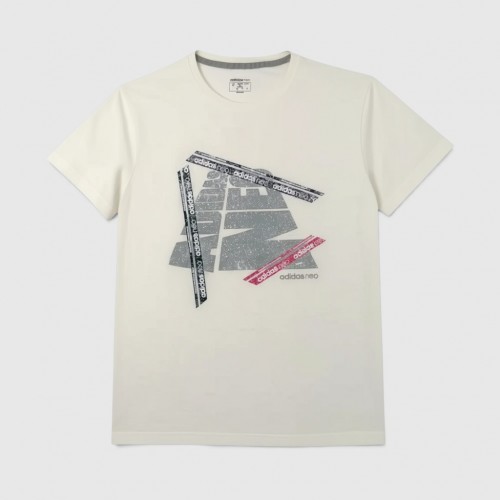 adidas Neo White Graphic T-Shirt / Pre-Owned